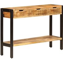 Senkki 3 laatikolla 110x35x75 cm kiinteä mangopuu