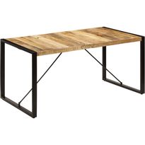 Ruokapöytä 160x80x75 cm mangopuu