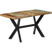 Ruokapöytä 140x70x75cm uusiokäytetty puu