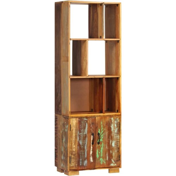Kirjahylly 60x35x180 cm kierrätetty puu_1
