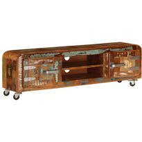 Tv-taso 120x30x36 kiinteä kierrätetty puu