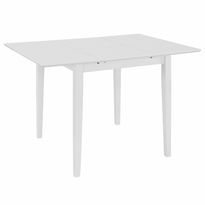 Jatkettava ruokapöytä valkoinen (80-120)x80x74 cm mdf