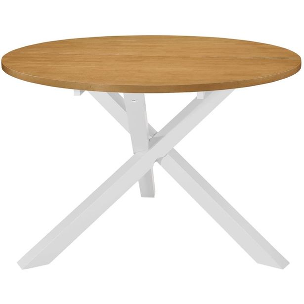 Ruokapöytä valkoinen 120x75 cm mdf_1