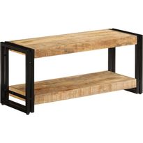 Tv-taso 90x30x40 cm kiinteä mangopuu