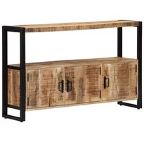 Sivukaappi 120x30x75 cm kiinteä mangopuu