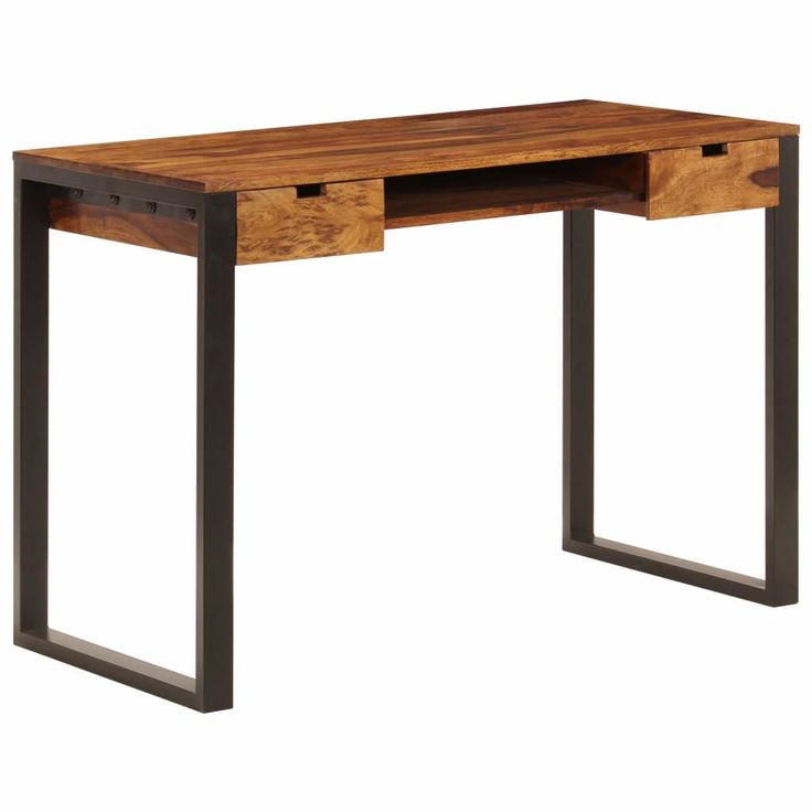 Työpöytä 110x55x78 cm seesampuu ja teräs_1