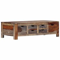 Sohvapöytä harmaa 100x55x30 cm täysi seesampuu
