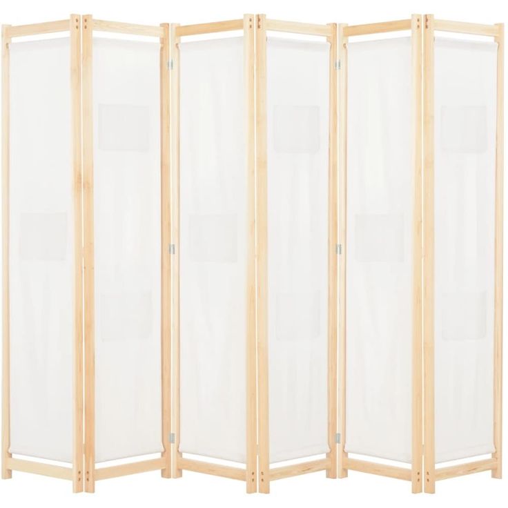 6-paneelinen tilanjakaja kerma 240x170x4 cm kangas_1