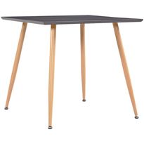 Ruokapöytä harmaa ja tammi 80,5x80,5x73 cm mdf