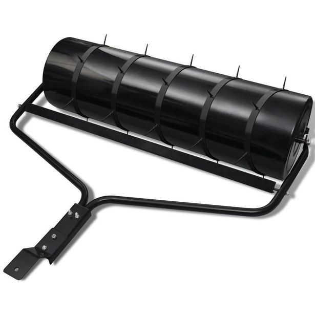 Nurmikkojyrä 5 ilmausvanteella, 30 cm, musta