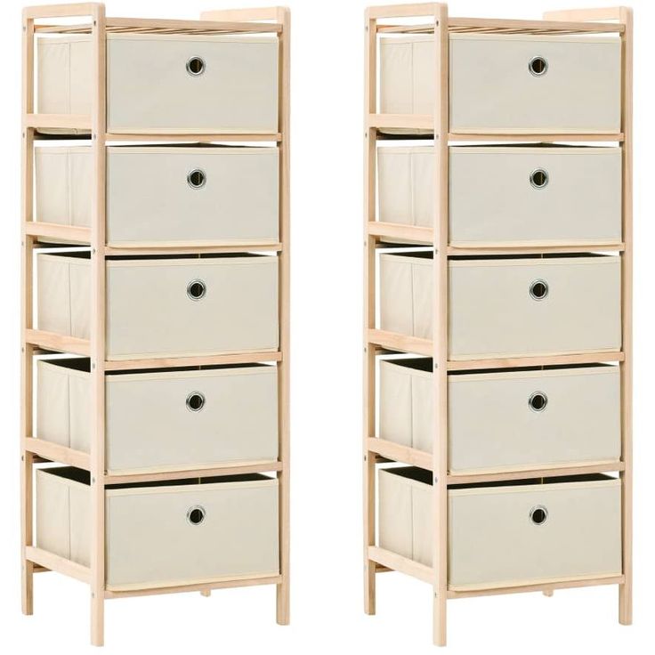 Säilytystelineet 5-kangaskorilla, 2 kpl, setripuu beige
