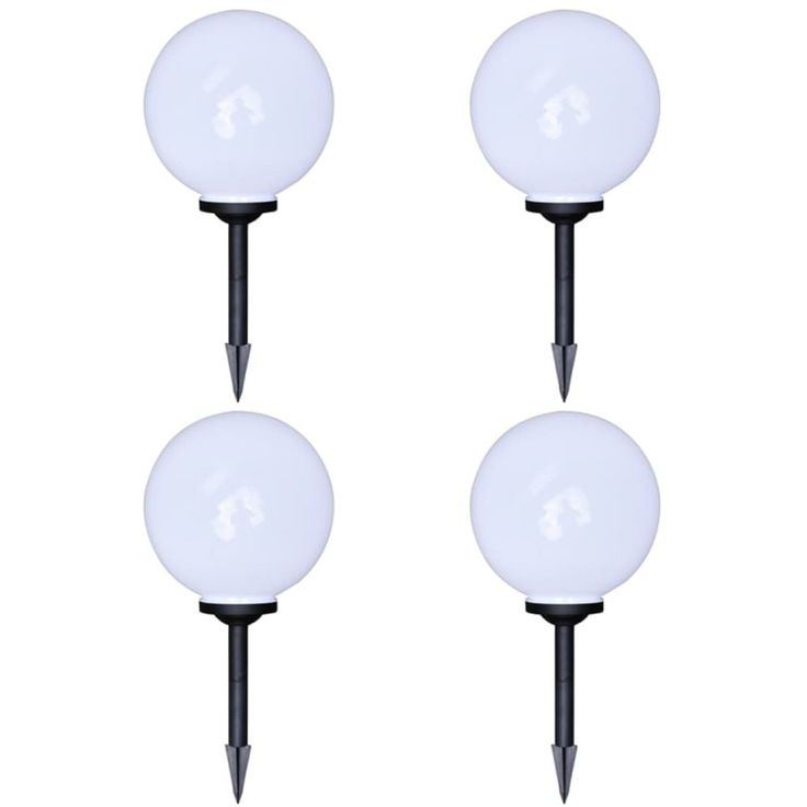 Ulkolamput polulle, 4 kpl, LED, 30 cm maapiikillä