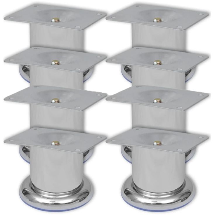 Pyöreät sohvanjalat 8 kpl kromi 60 mm_1