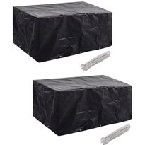Puutarhahuonekalujen suojat 2 kpl, 10 purjerengasta, 240x140 cm
