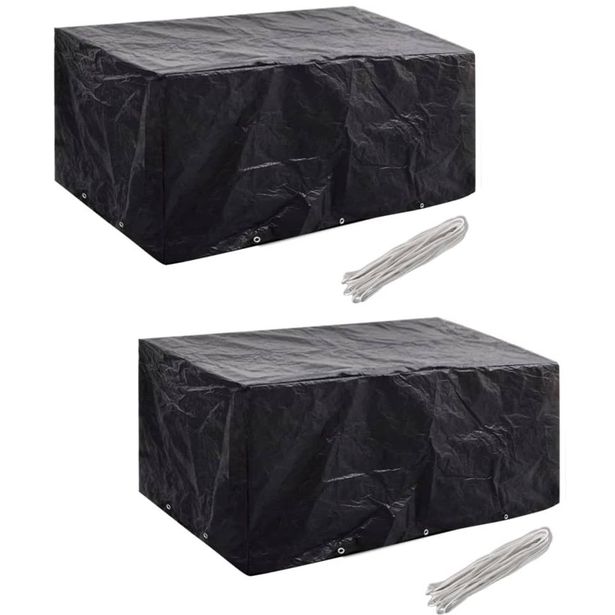 Puutarhahuonekalujen suojat 2 kpl, 10 purjerengasta, 240x140 cm