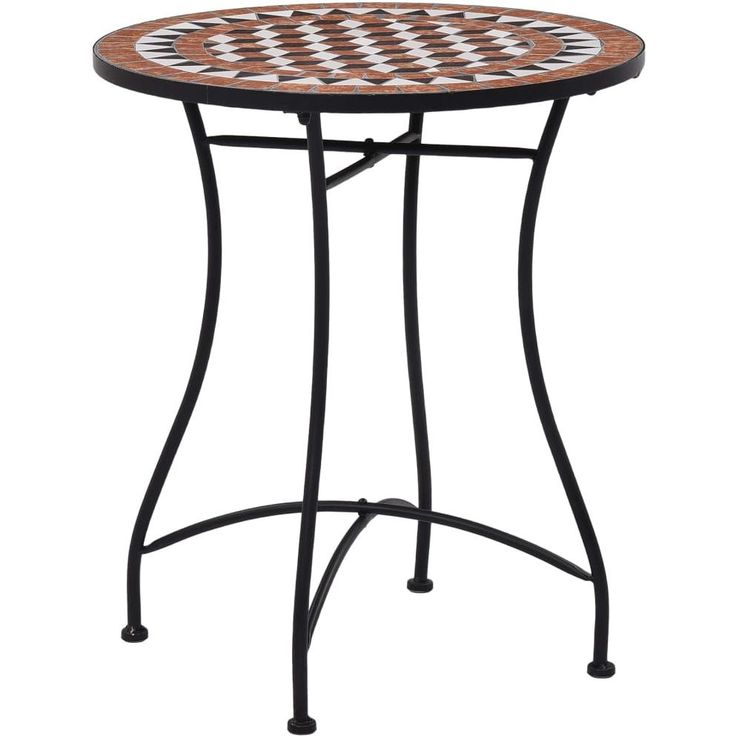 3-osainen mosaiikkibistrosarja, keraamiset laatat, terrakotta