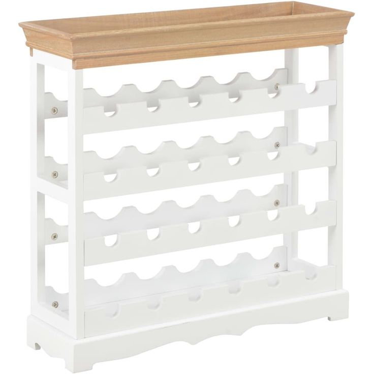 Viinikaappi valkoinen 70x22,5x70,5 cm mdf_1