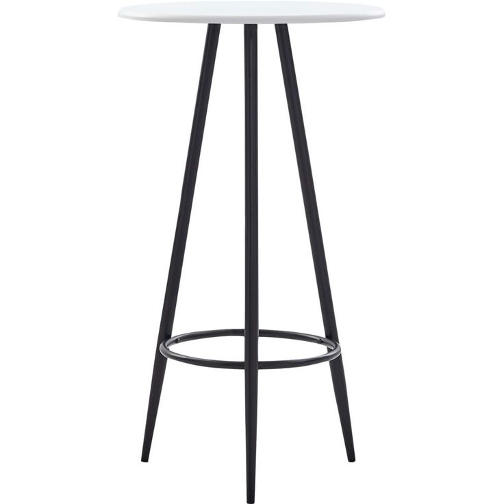Baaripöytä valkoinen 60x107,5 cm mdf_1