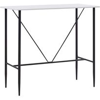 Baaripöytä valkoinen 120x60x110 cm mdf