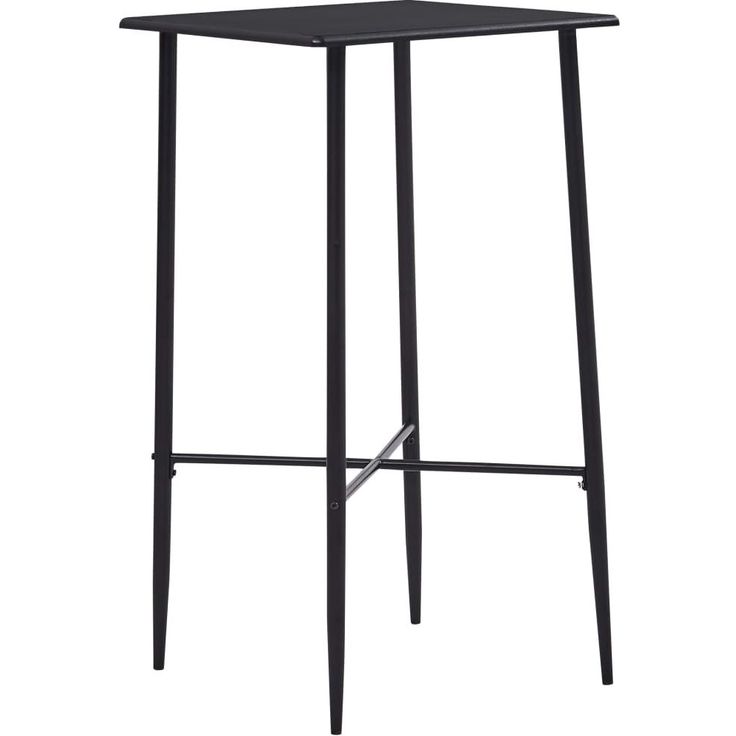 Baaripöytä musta 60x60x111 cm mdf_1