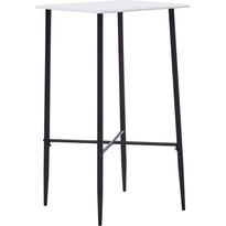 Baaripöytä valkoinen 60x60x111 cm mdf