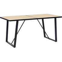 Ruokapöytä tammi 160x80x75 cm mdf