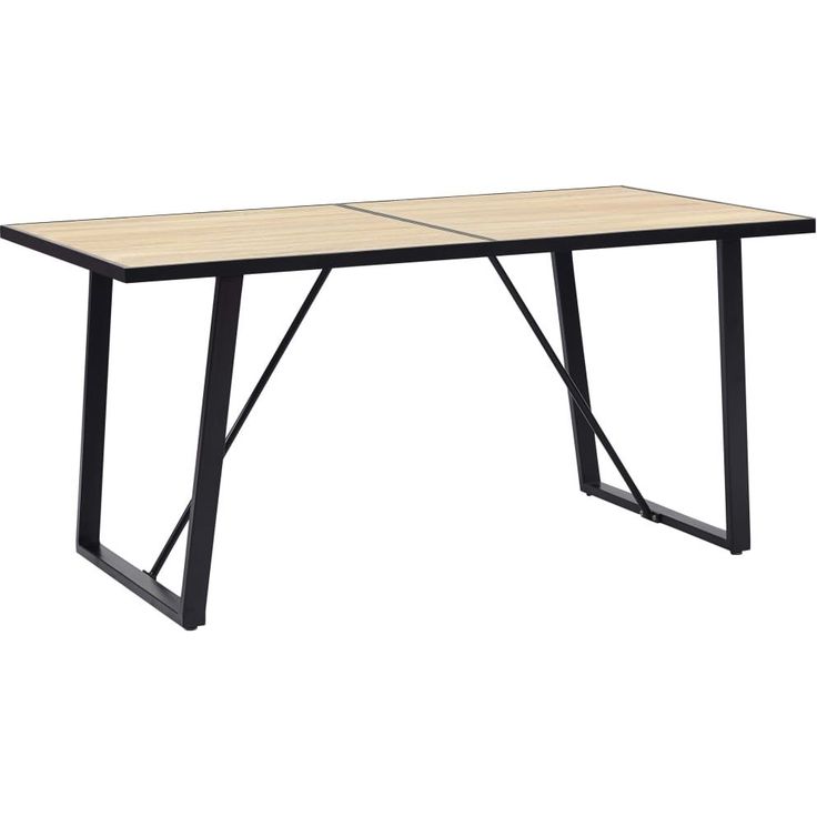 Ruokapöytä tammi 160x80x75 cm mdf_1
