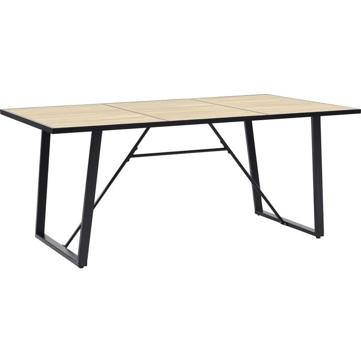 Ruokapöytä tammi 200x100x75 cm mdf_1