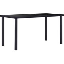 Ruokapöytä musta 140x70x75 cm karkaistu lasi