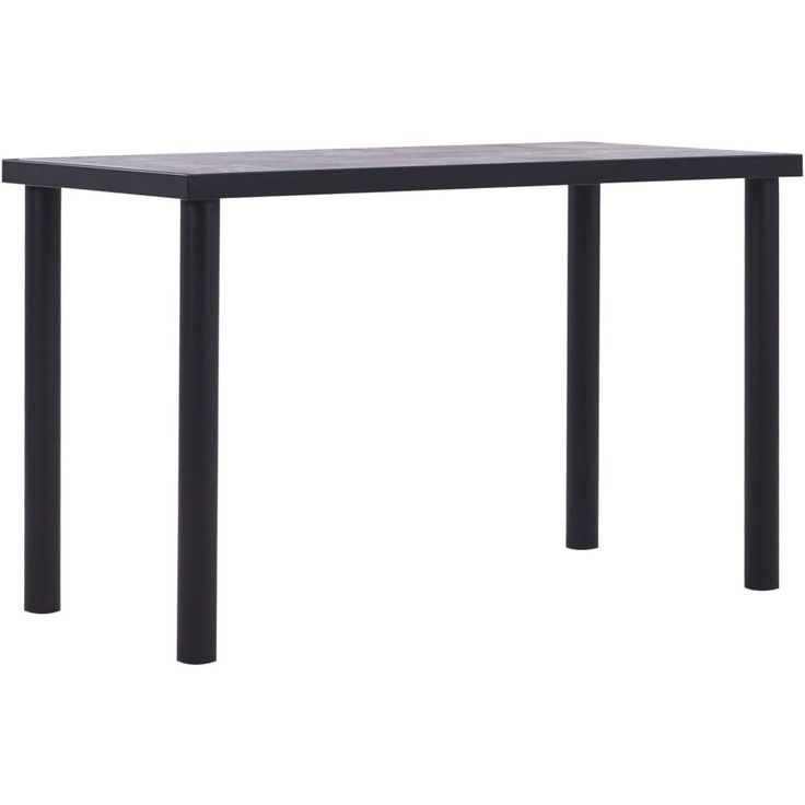 Ruokapöytä musta ja betoninharmaa 120x60x75 cm mdf_1