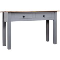 Konsolipöytä harmaa 110x40x72 cm täysi mänty panama-sarja