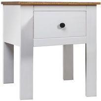 Yöpöytä valkoinen 46x40x57 cm mänty panama-sarja