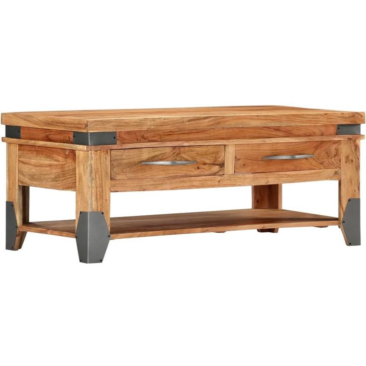 Sohvapöytä 110x55x45 cm akaasiapuu_1