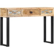 Konsolipöytä 110x30x76cm täysi mangopuu