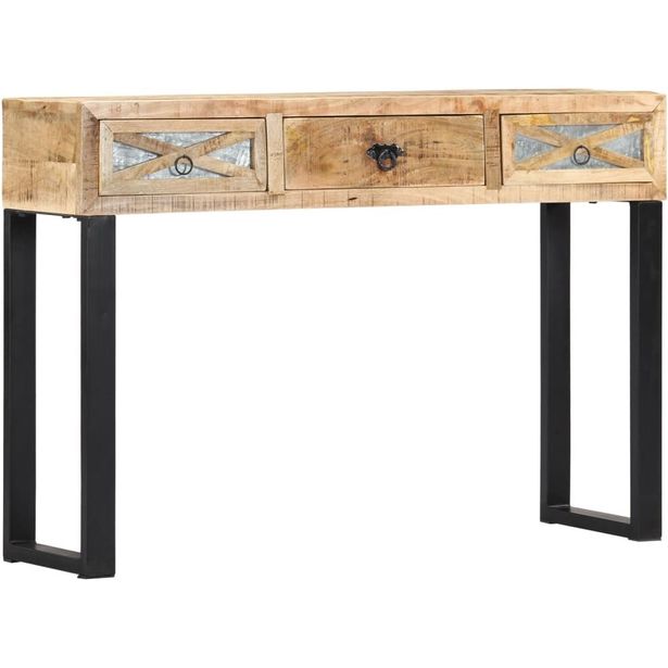 Konsolipöytä 110x30x76cm täysi mangopuu_1