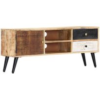 Tv-taso 115x30x47 cm täysi mangopuu
