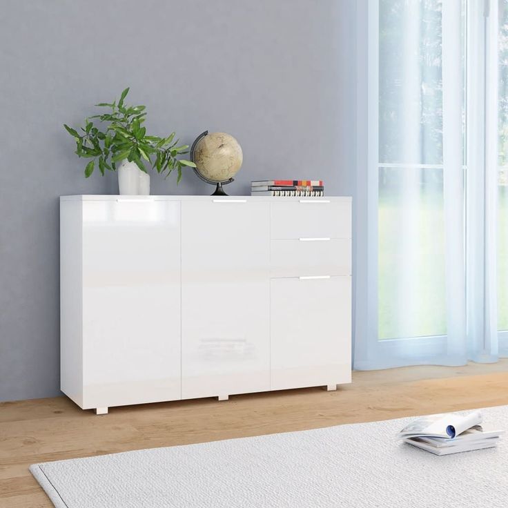 Senkki korkeakiilto valkoinen 107x35x76 cm_1