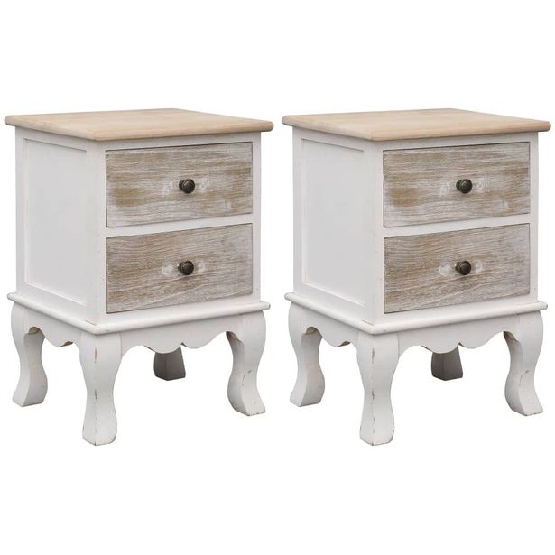 Yöpöydät 2 kpl 35x30x50 cm keisaripuu_1