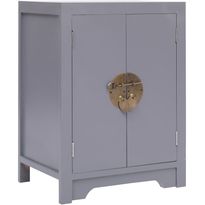 Yöpöytä harmaa 38x28x52 cm keisaripuu