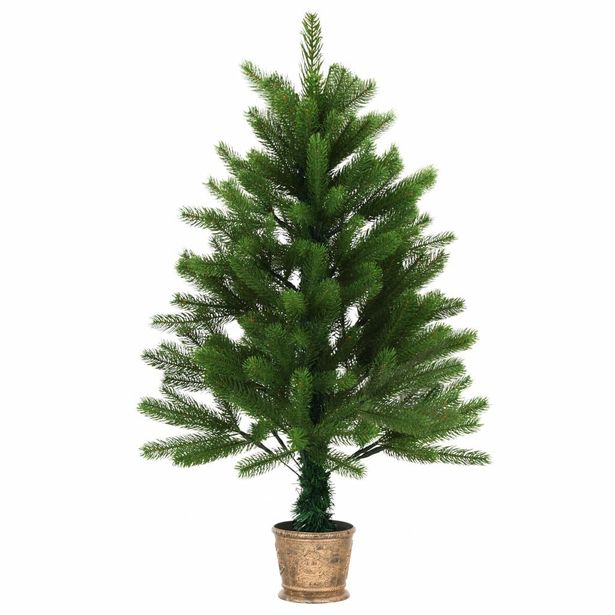 Tekojoulukuusi korilla, 90cm, vihreä