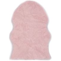 Matto 60x90cm, keinotekoinen lampaannahka, pinkki