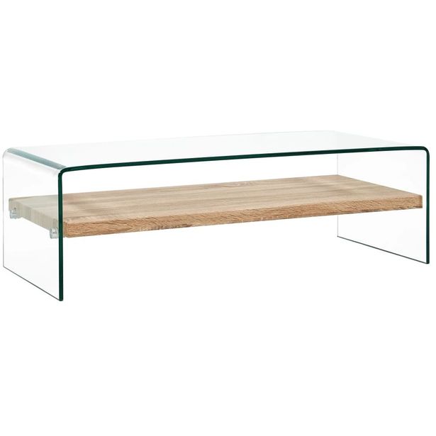 Sohvapöytä kirkas 98x45x31 cm karkaistu lasi_1