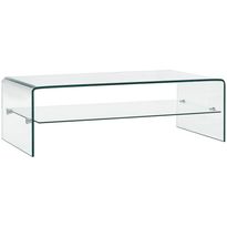 Sohvapöytä kirkas 98x45x31cm karkaistu lasi