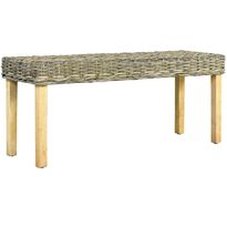 Penkki 110 cm luonnollinen kubu-rottinki ja täysi mangopuu