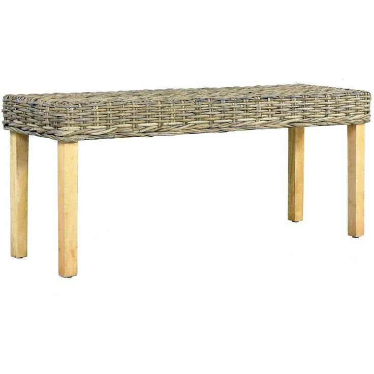 Penkki 110 cm luonnollinen kubu-rottinki ja täysi mangopuu_1