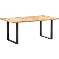 Ruokapöytä 180x90x76cm täysi mangopuu