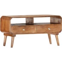 Tv-taso 90x35x47 cm täysi mangopuu