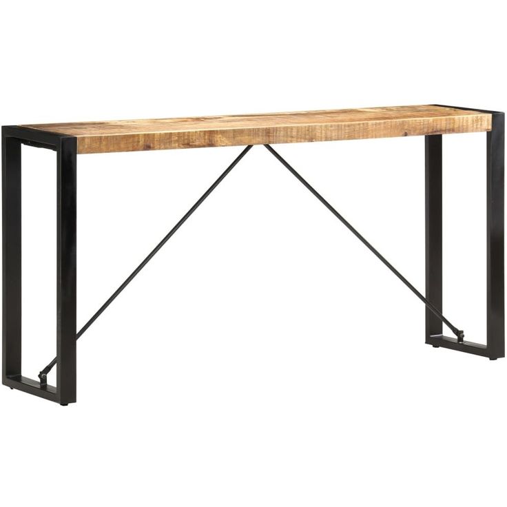 Konsolipöytä 150x35x76 cm täysi mangopuu_1