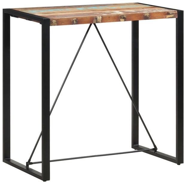 Baaripöytä 110x60x110 cm täysi kierrätetty puu_1