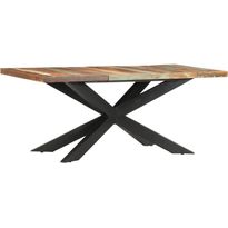 Ruokapöytä 180x90x76 cm kierrätetty puu